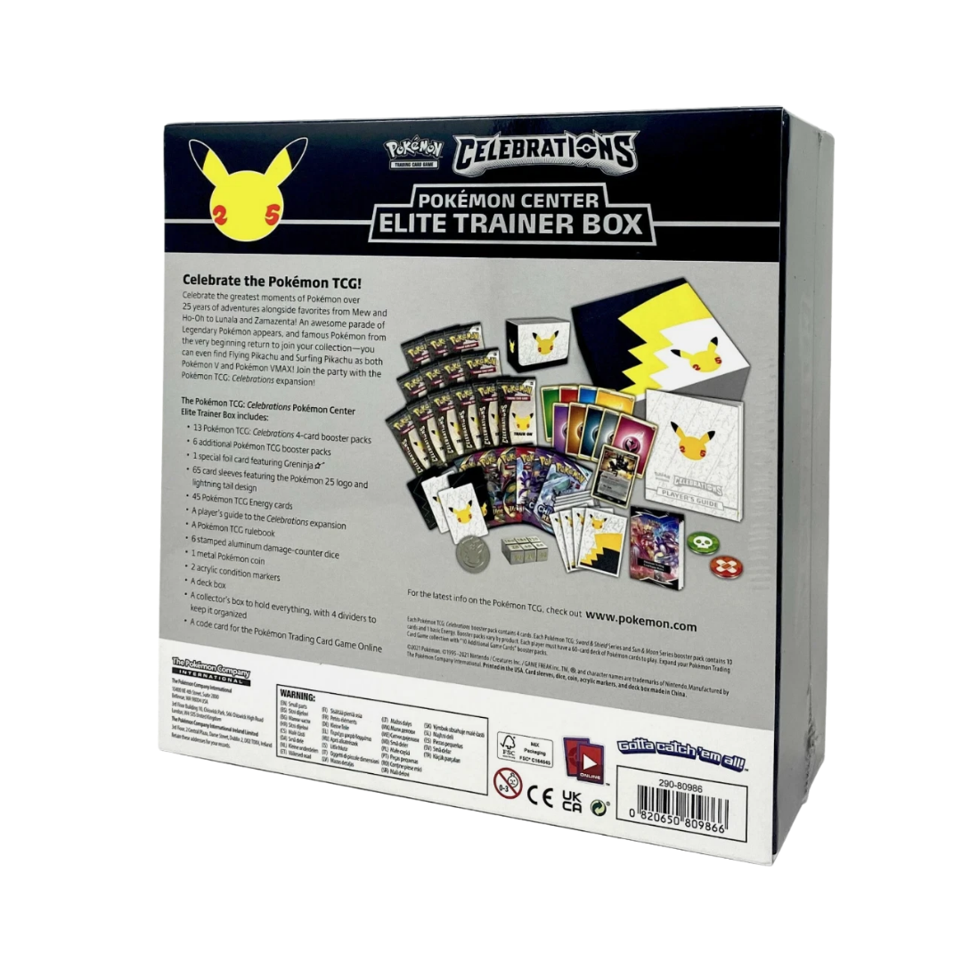 Celebrations Pokemon Centre Elite Trainer Box (ETB)
