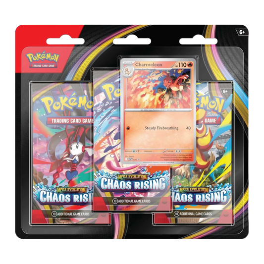 Mega Evolution Chaos Rising 3 Pack Blister