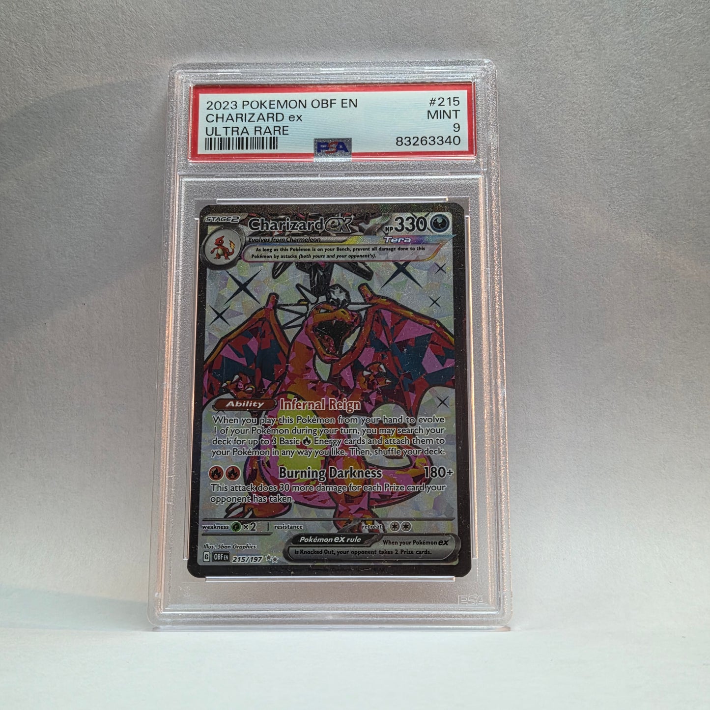 Charizard ex #215 - Obsidian Flames (PSA Grade 9)