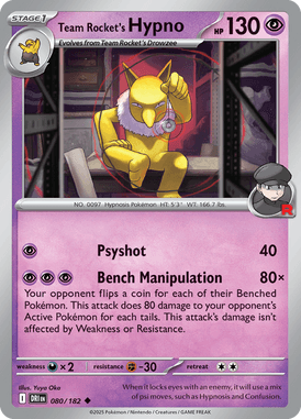 080 Team Rocket's Hypno - Destined Rivals