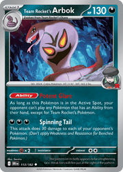 113 Team Rocket's Arbok - Destined Rivals