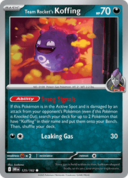 125 Team Rocket's Koffing - Destined Rivals