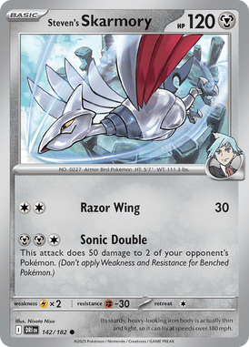 142 Steven's Skarmory - Destined Rivals
