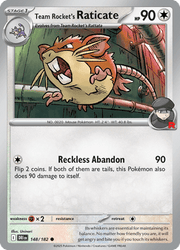 148 Team Rocket's Raticate - Destined Rivals