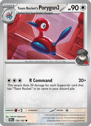 154 Team Rocket's Porygon2 - Destined Rivals