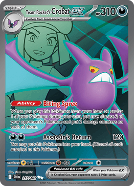 217 Team Rocket's Crobat ex - Destined Rivals
