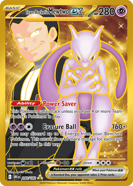 240 Team Rocket's Mewtwo ex - Destined Rivals