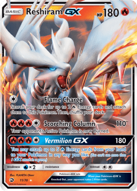 Reshiram-GX – Dragon Majesty DRM 11