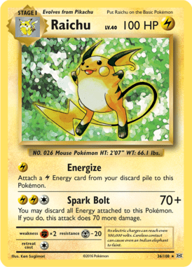 036 Raichu – Evolutions