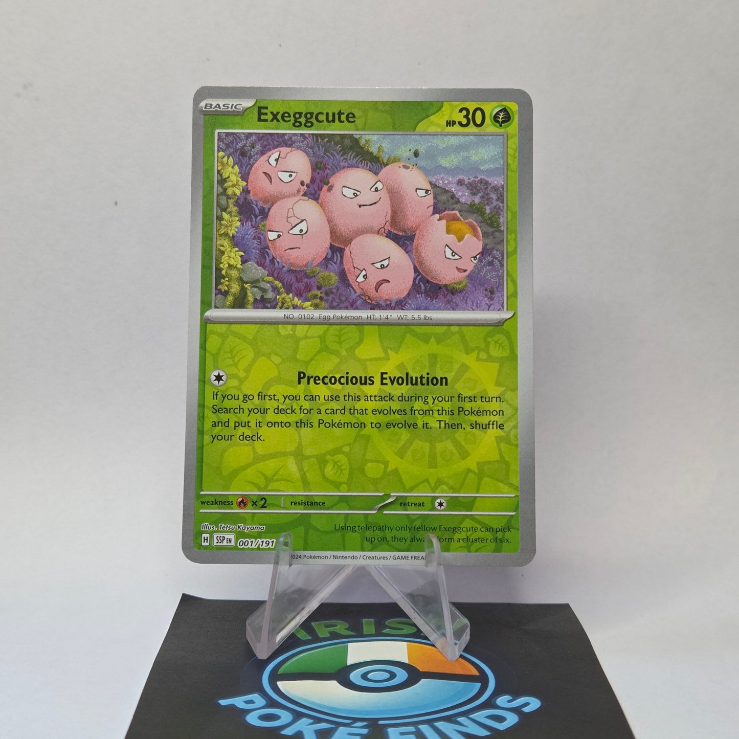 Exeggcute #001 - Surging Sparks Front