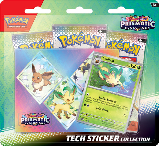 Pokemon Scarlet & Violet Prismatic Evolutions Tech Sticker Collection (3 Pack)