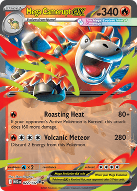 022 Mega Camerupt ex - Mega Evolution