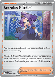 113 Acerola's Mischief - Mega Evolution