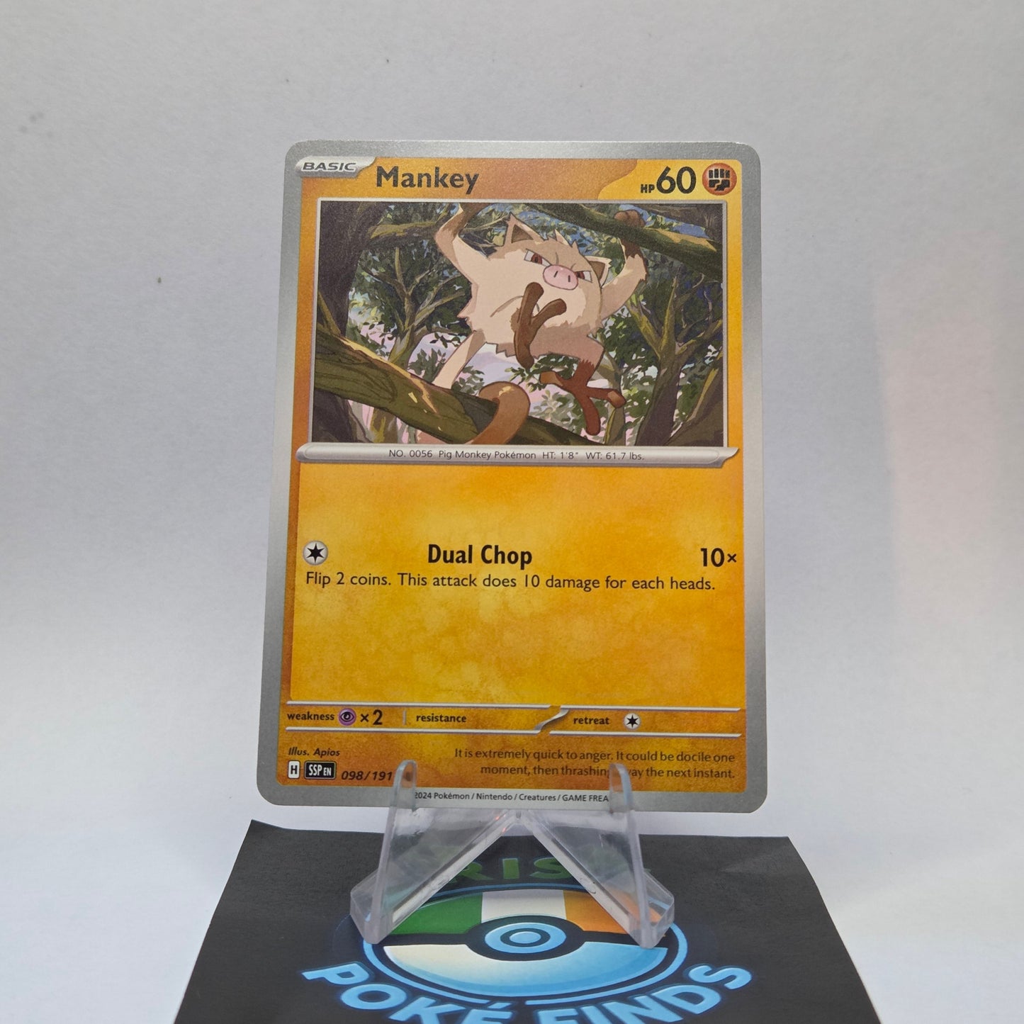 Mankey #098 - Surging Sparks Front