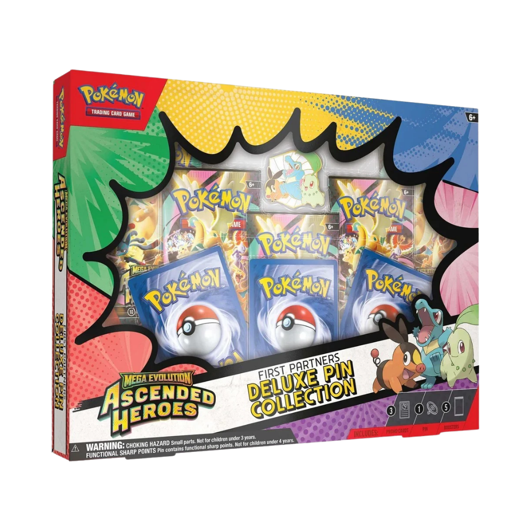 Mega Evolution Ascended Heroes First Partners Pin Collection