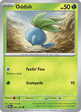 001 Oddish - Obsidian Flames