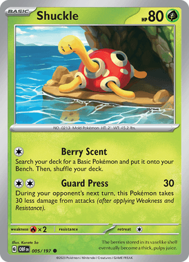 005 Shuckle - Obsidian Flames
