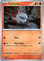 040 Larvesta - Obsidian Flames