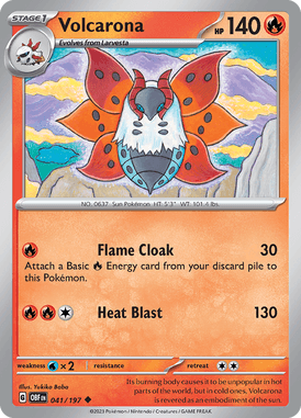 041 Volcarona - Obsidian Flames