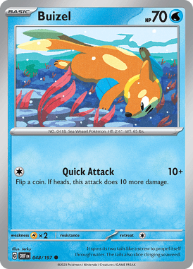 048 Buizel - Obsidian Flames