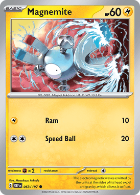 063 Magnemite - Obsidian Flames