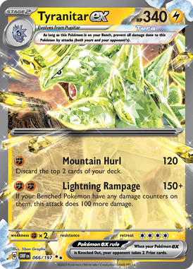 066 Tyranitar ex - Obsidian Flames