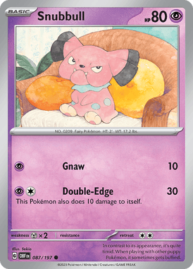 087 Snubbull - Obsidian Flames