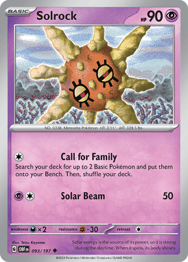 093 Solrock - Obsidian Flames