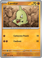 105 Larvitar - Obsidian Flames