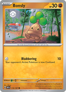 110 Bonsly - Obsidian Flames