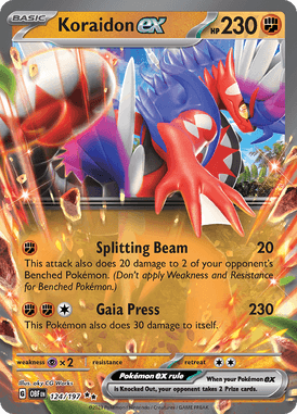 124 Koraidon ex - Obsidian Flames