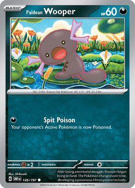 126 Paldean Wooper - Obsidian Flames