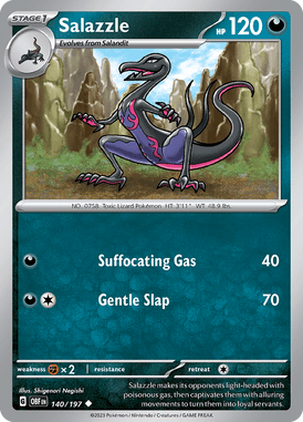 140 Salazzle - Obsidian Flames