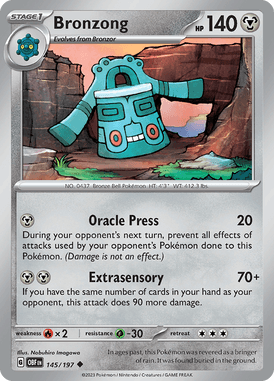145 Bronzong - Obsidian Flames