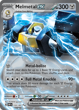 153 Melmetal ex - Obsidian Flames