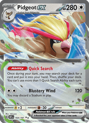 164 Pidgeot ex - Obsidian Flames