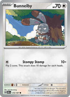 175 Bunnelby - Obsidian Flames
