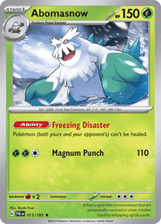 011 Abomasnow - Paldea Evolved