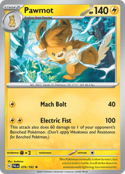076 Pawmot - Paldea Evolved