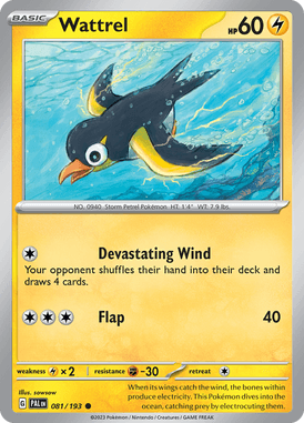 081 Wattrel - Paldea Evolved