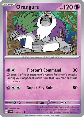 094 Oranguru - Paldea Evolved