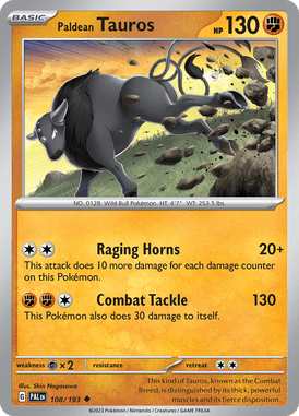108 Paldean Tauros - Paldea Evolved