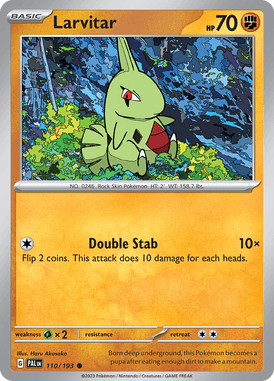 110 Larvitar - Paldea Evolved