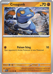 114 Croagunk - Paldea Evolved
