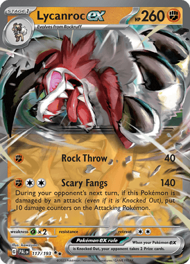 117 Lycanroc ex - Paldea Evolved