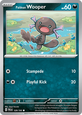129 Paldean Wooper - Paldea Evolved