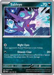 136 Sableye - Paldea Evolved
