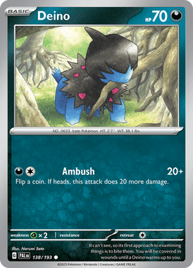 138 Deino - Paldea Evolved