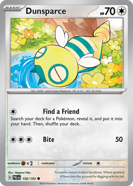 156 Dunsparce - Paldea Evolved
