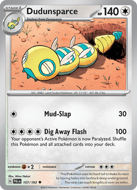 157 Dudunsparce - Paldea Evolved